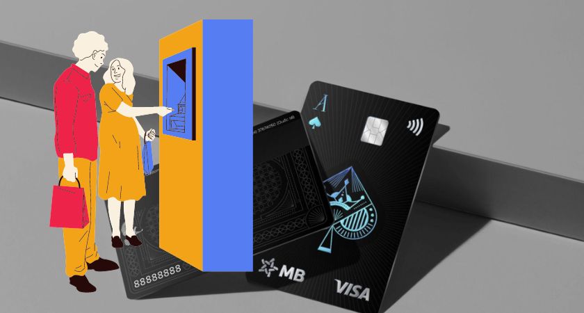 Hạn mức rút tiền thẻ tín dụng MB Bank tại máy ATM